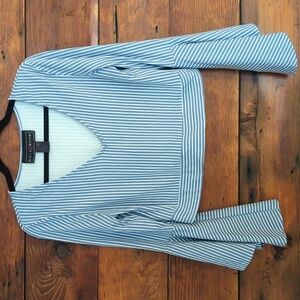 Polly & Esther | Striped Long Bell Sleeve Crop Top Size XL